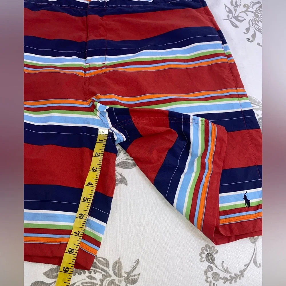 Polo Sport Ralph Lauren Striped Board‎ Shorts Large VTG 90s Preppy